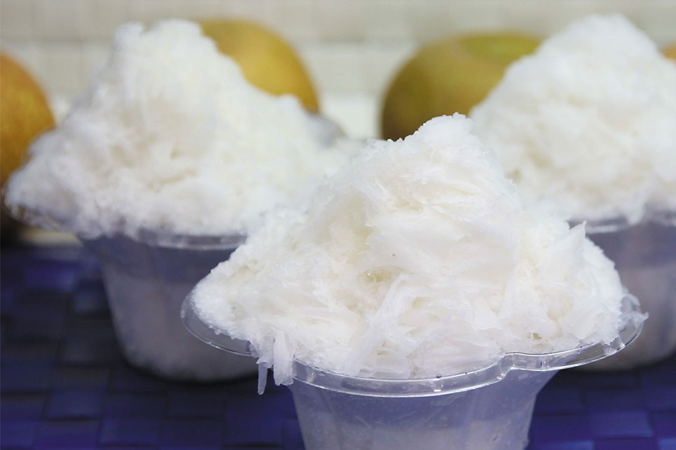 市川のなしかき氷