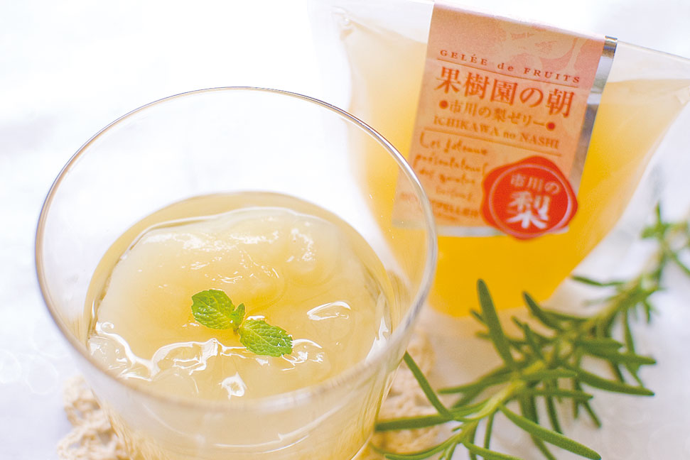 市川の梨ゼリー