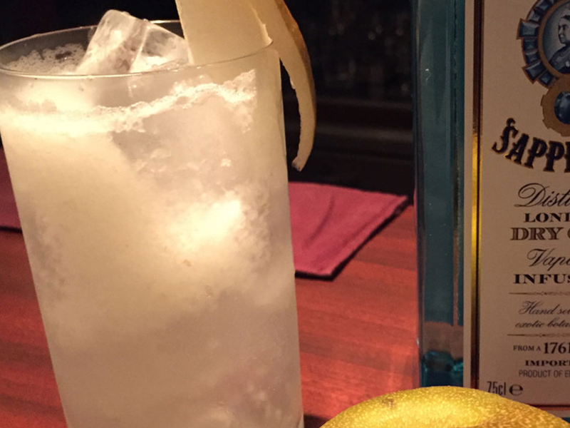 市川産梨のジントニック