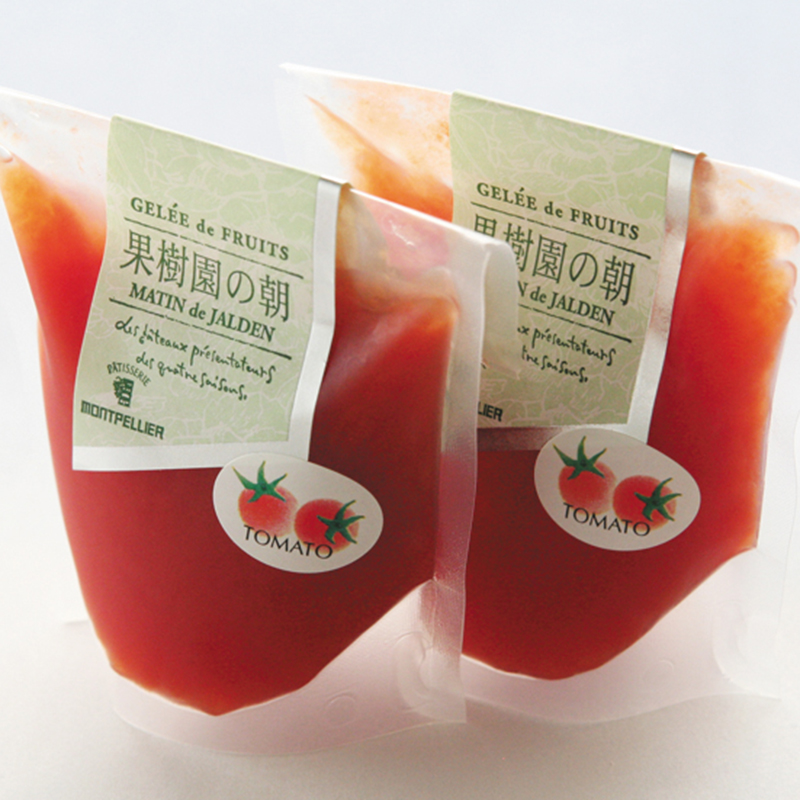 果樹園の朝（トマト）